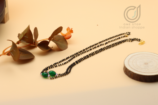 Handmade Simple Black Beads Chain